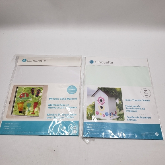 New Silhouette Window Cling Material & Image Transfer Sheets Arts & Crafts - Picture 3 of 13